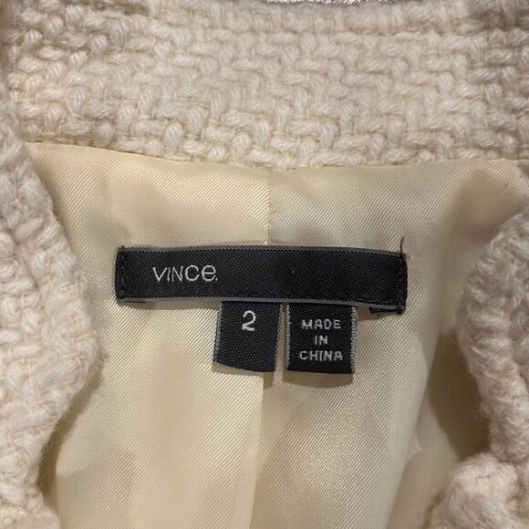 Vince cream double breasted knit weave pattern size 2. - Picture 8 of 8